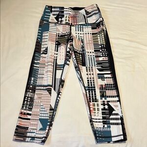 Victoria's Secret Sport Capri Leggings with Abstract Print